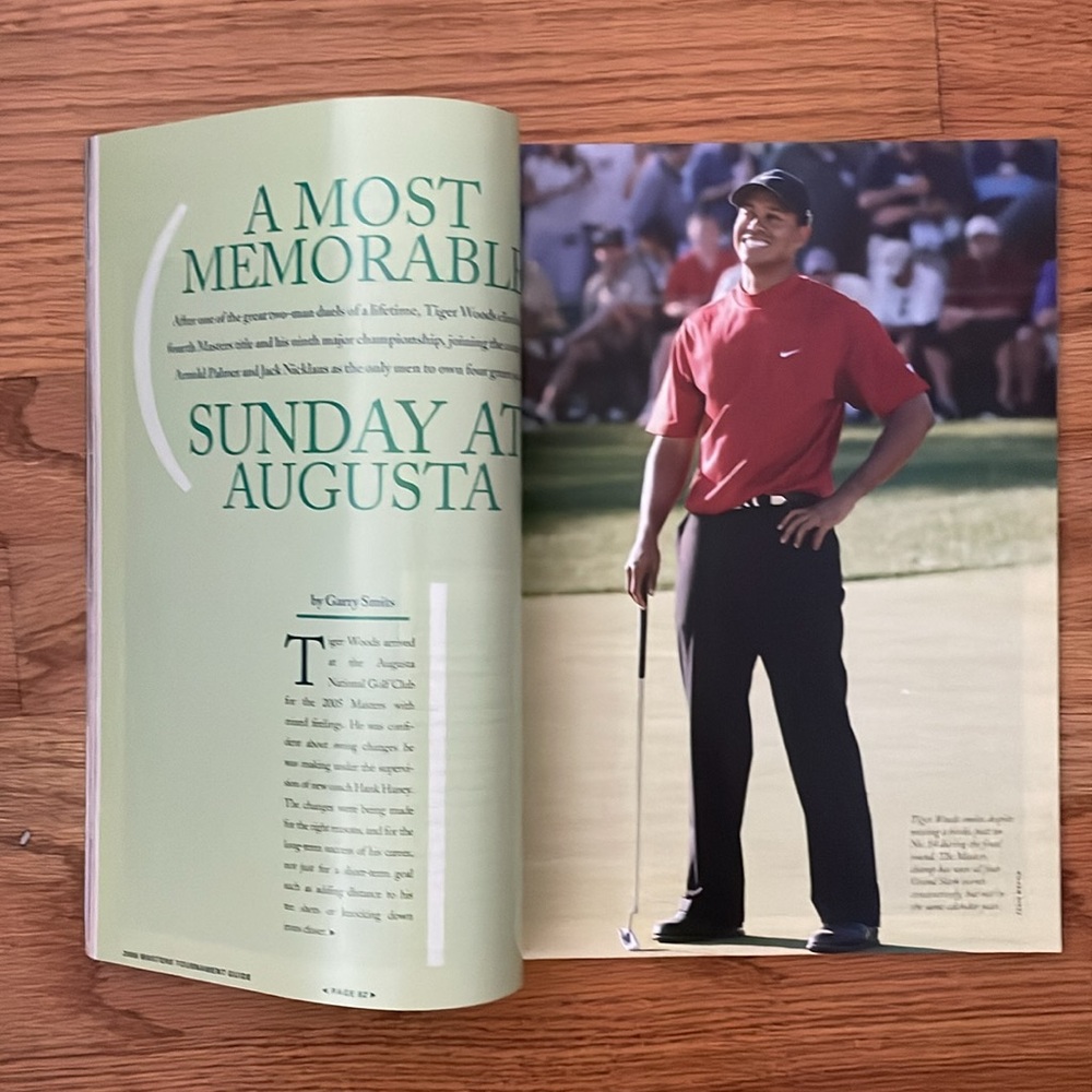 Masters Magazine A Guide to the 2006 Tournament Augusta National - Picture 3 of 4